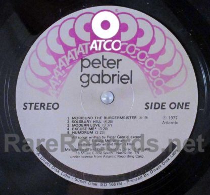 peter gabriel - peter gabriel superdisk LP