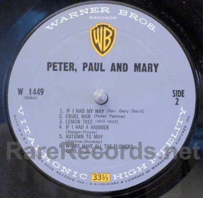 Peter, Paul & Mary - Peter, Paul & Mary u.s. autographed lp