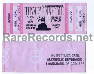 pink floyd 1977 concert ticket
