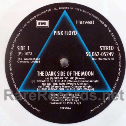 Pink Floyd - Dark Side of the Moon 1978 Dutch white vinyl LP