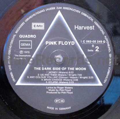pink floyd - the dark side of the moon german sq quadraphonic lp