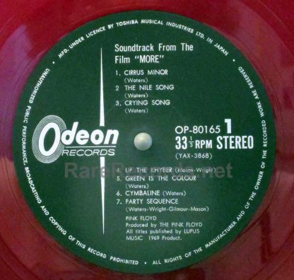 Pink Floyd - More 1970 red vinyl Japan LP