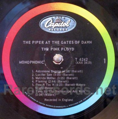Pink Floyd - The Piper at the Gates of Dawn Canada mono LP
