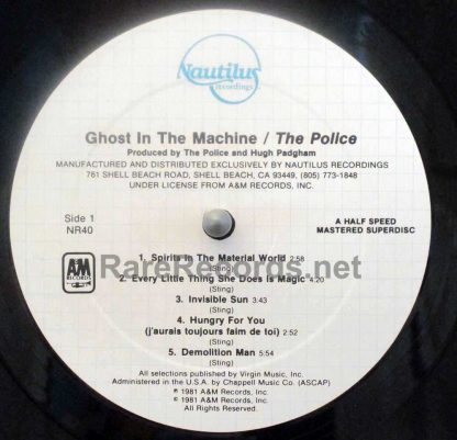 police - ghost in the machine u.s. nautilus lp