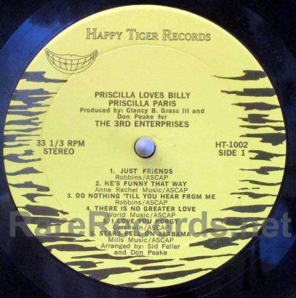 Priscilla Paris - Priscilla Loves Billy U.S. LP