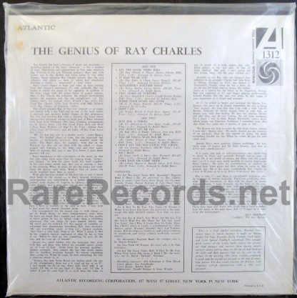 ray charles - the genius of ray charles U.S. lp