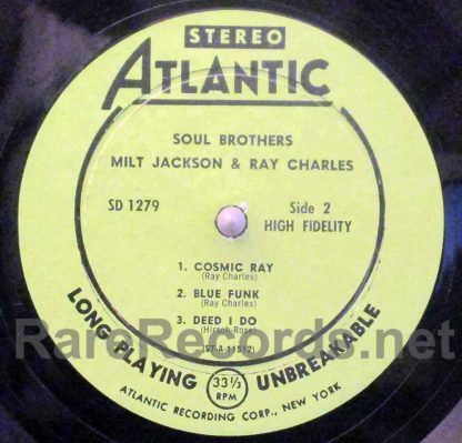 Ray Charles/Milt Jackson - Soul Brothers u.s. lp