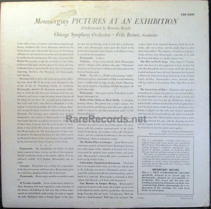 Reiner/CSO - Pictures at an Exhibition 1958 U.S. Living Stereo LP