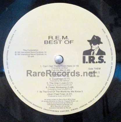 R.E.M. – The Best Of R.E.M. 1991 UK LP