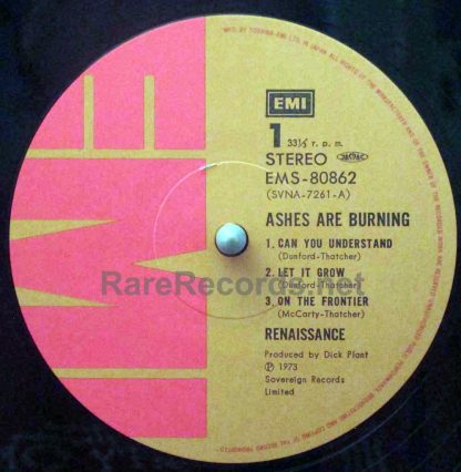 Renaissance - Ashes are Burning Japan LP