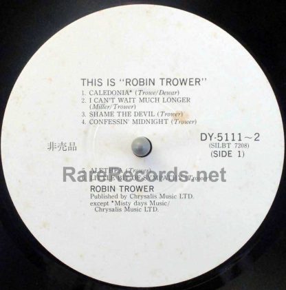 this is robin trower japan lp