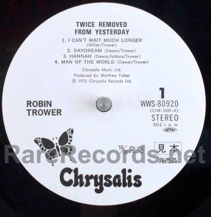 robin trower - twice removed from yesterday japan promo lp