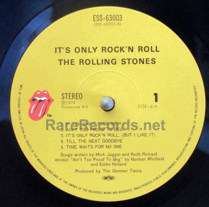 The Rolling Stones – It's Only Rock 'N Roll 1979 Japan LP