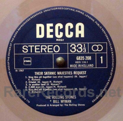 Rolling Stones - Their Satanic Majesties Request 1978 Dutch brown vinyl LP
