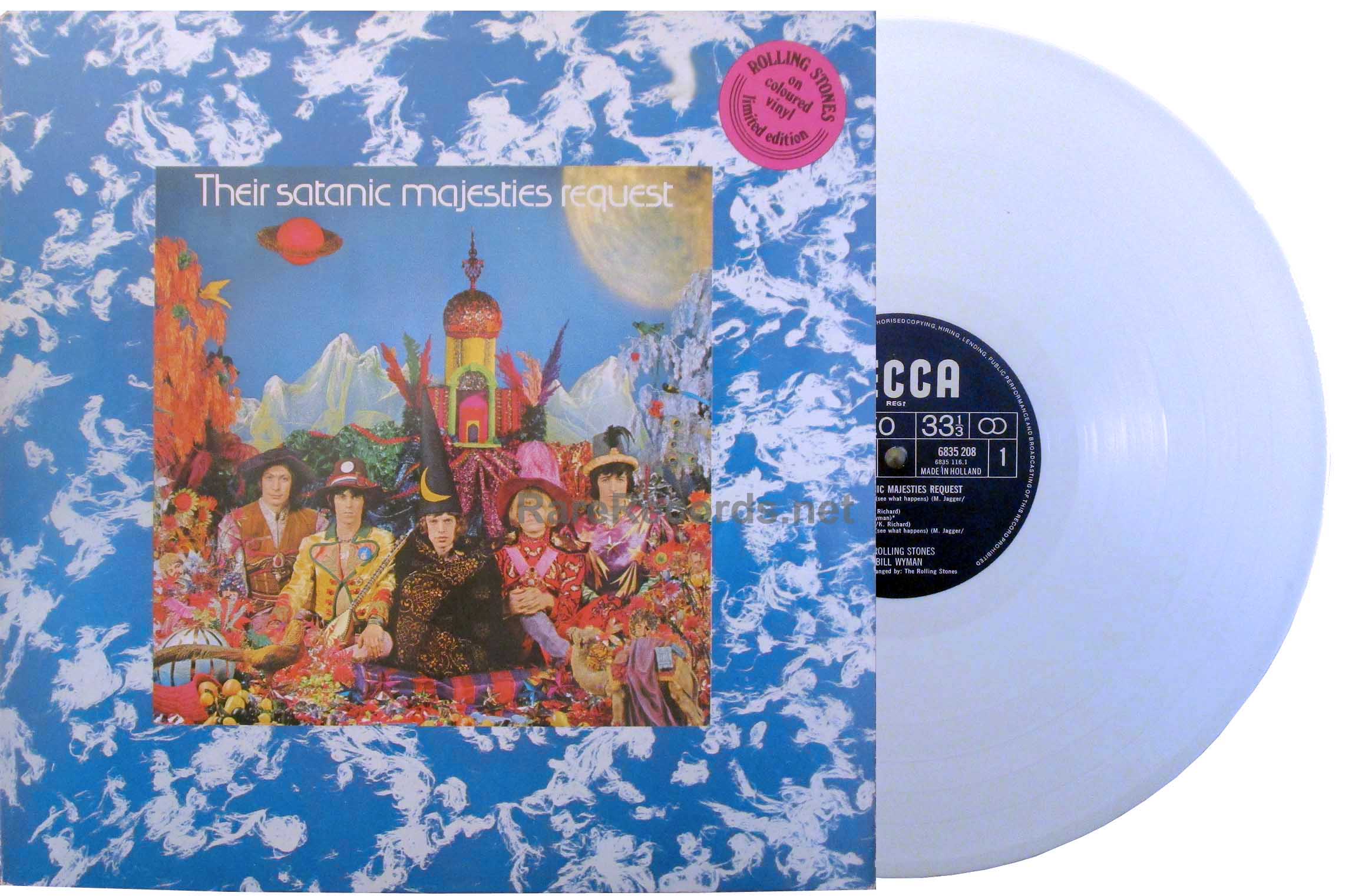 Rolling Stones – Their Satanic Majesties Request 1978 white vinyl Dutch LP