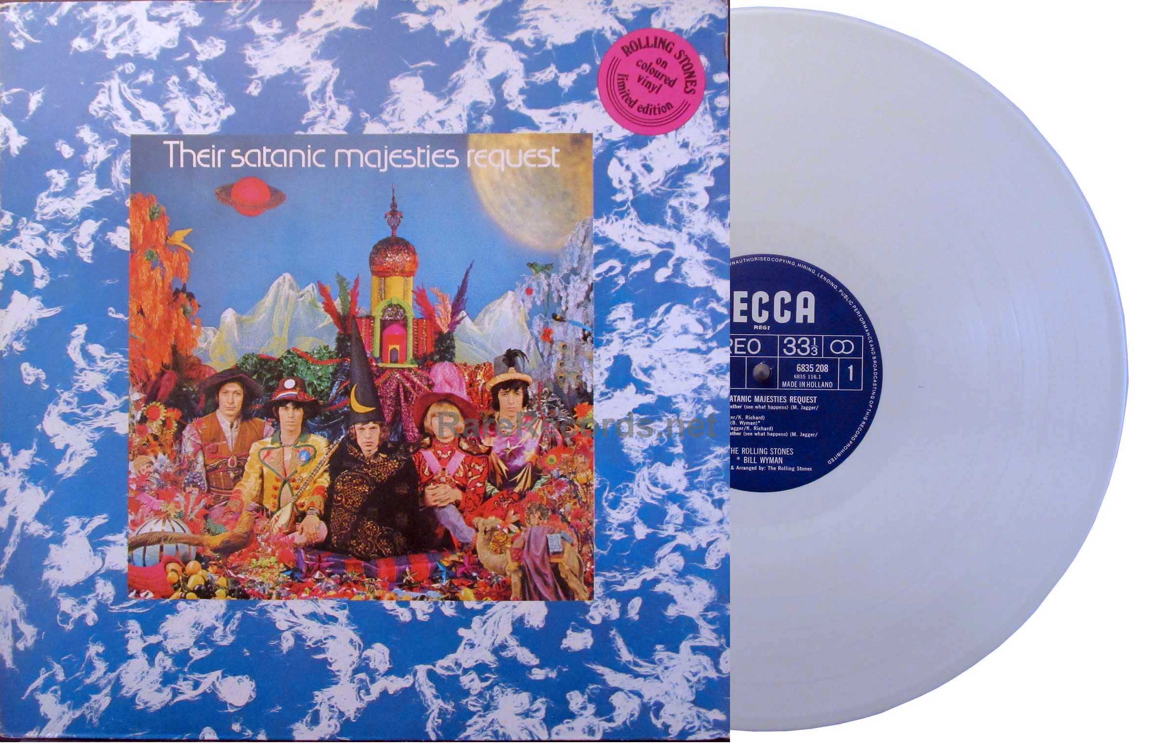 Rolling Stones – Their Satanic Request 1978 white vinyl Dutch LP