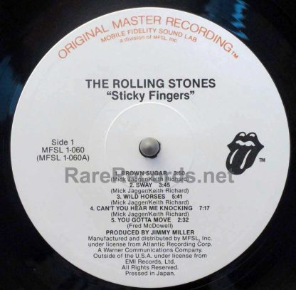 rolling stones - sticky fingers u.s. mobile fidelity lp