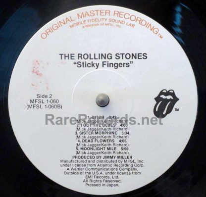 rolling stones - sticky fingers u.s. mobile fidelity lp