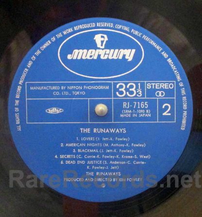 the runaways - the runaways japan lp