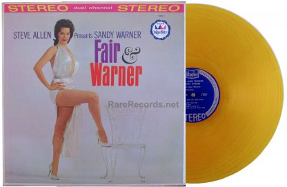 sandy warner - fair and warner yellow vinyl lp