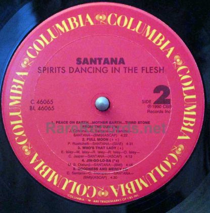 Santana – Spirits Dancing In The Flesh 1990 U.S. LP