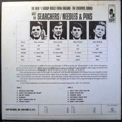 Meet the Searchers U.S. stereo LP