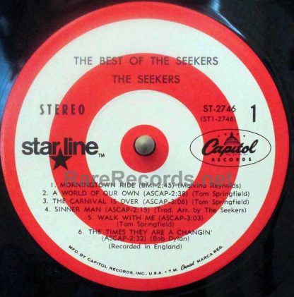 Seekers - The Best of the Seekers U.S. stereo LP