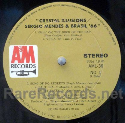Sergio Mendes & Brasil '66 - Crystal Illusions Japan LP