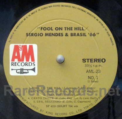 Sergio Mendes & Brasil '66 - Fool on the Hill Japan LP