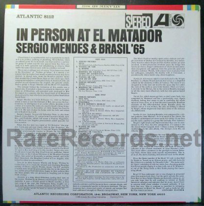 Sergio Mendes - In Person at El Matador 1966 U.S. stereo LP