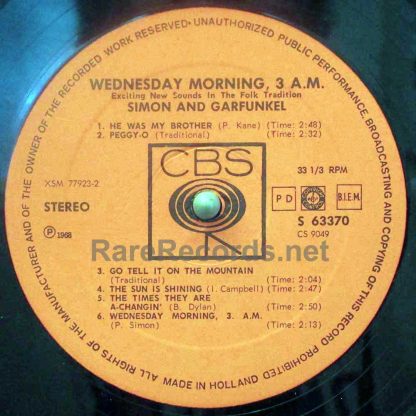Simon & Garfunkel - Wednesday Morning, 3 AM 1970 dutch stereo LP