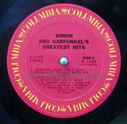 Simon & Garfunkel - Greatest Hits 1980s U.S. LP