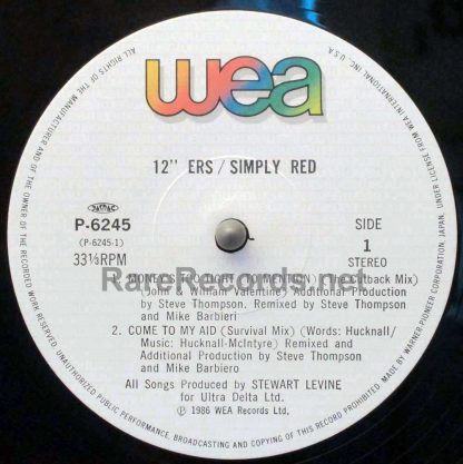 simply red 12" ers japan LP