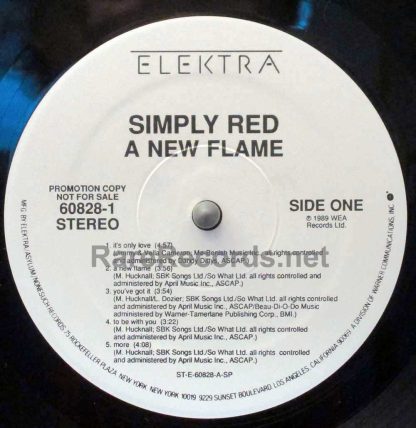 simply red a new flame u.s. promotional lp