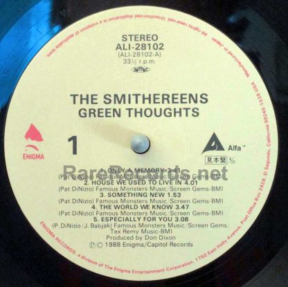 smithereens green thoughts japan lp