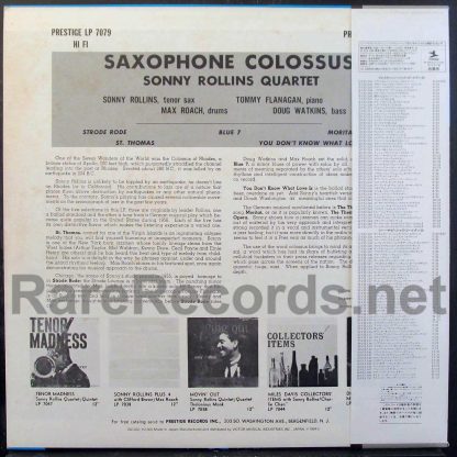 Sonny Rollins – Saxophone Colossus Japan LP