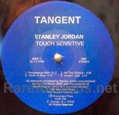 Stanley Jordan - Touch Sensitive 1982 U.S. LP