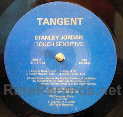 Stanley Jordan - Touch Sensitive 1982 U.S. LP