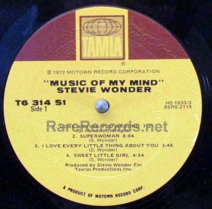 stevie wonder music of my mind u.s. LP