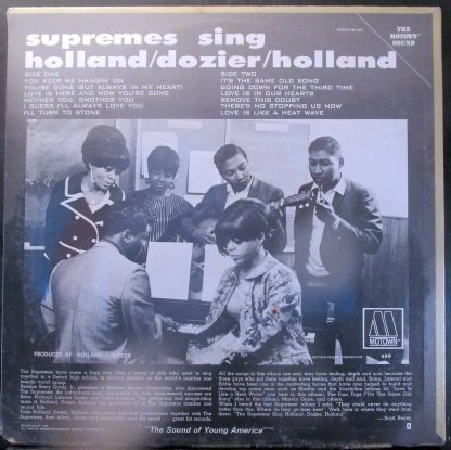 Supremes - Sing Holland Dozier Holland U.S. stereo LP