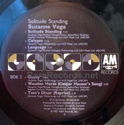 Suzanne Vega - Solitude Standing 1987 U.S. LP