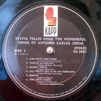 Sylvia Telles - Sings the Wonderful Songs of Antonio Carlos Jobim 1966 U.S. stereo LP