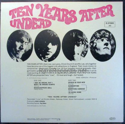Ten Years After - Undead 1979 German live LP