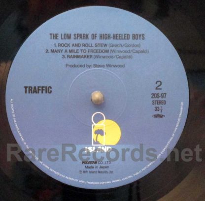 Traffic - The Low Spark of High Heeled Boys Japan LP