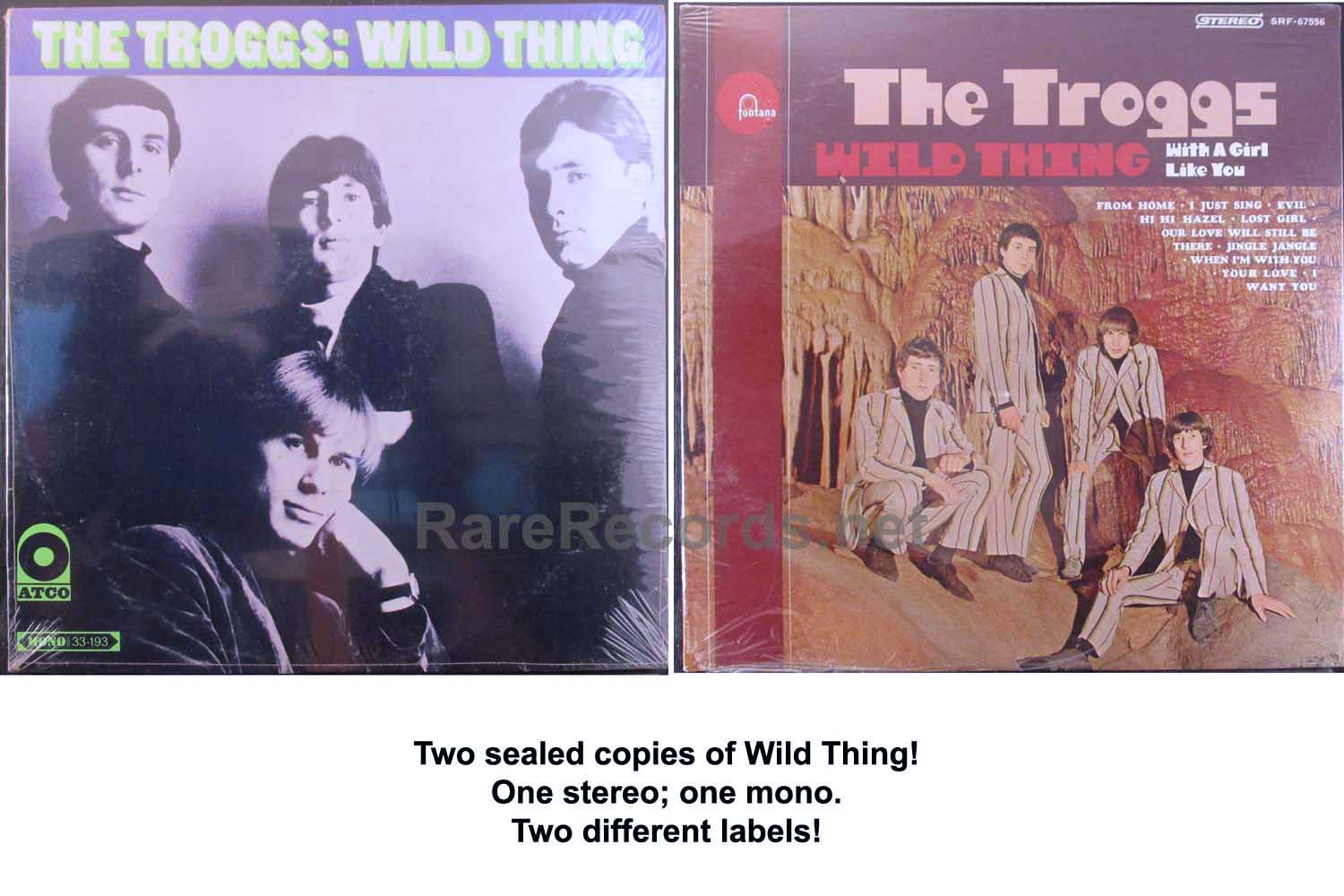 troggs - wild thing two different u.s. lps