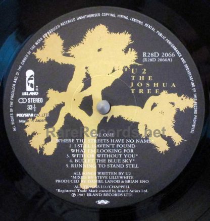 U2 - The Joshua Tree 1987 Japan LP