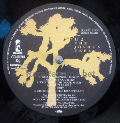 U2 - The Joshua Tree 1987 Japan LP