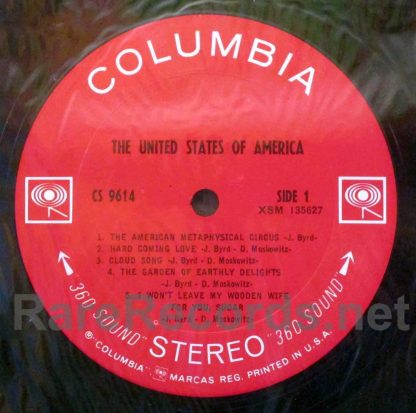 the united states of america u.s. stereo lp