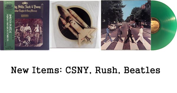 new rare records - csny, rush, beatles