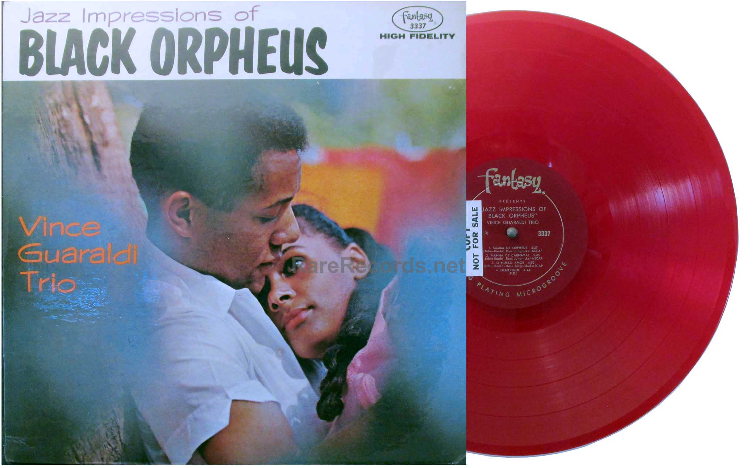 vince guaraldi jazz impressions of black orpheus u.s. red vinyl lp